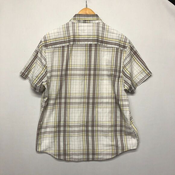 Penguin Men Short Sleeve Button Up Heritage Slim Fit Shirt Size Large M144 -29 - Picture 10 of 12